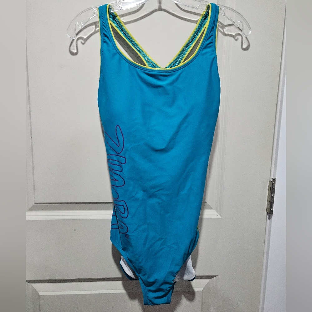 Speedo Women's Blue One-Piece Swimsuit